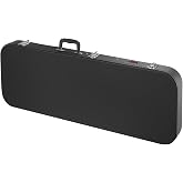 VEVOR Electric Guitar Hard Case, 43.11 in Rectangular Guitar Hard Case, With Lock Latch Keys Handle, PVC Padding Soft Lining Water-Resistant Hard Shell Guitar Cases, for 39 in Electric Guitars, Black