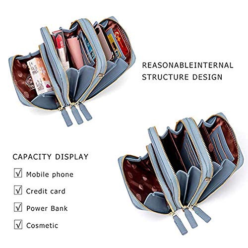 image for Valentoria Womens Small Leather Crossbody Phone Purse Shoulder Bag Tra