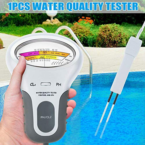 Water Test Meter PH CL2 Chlorine Level Meter Water Quality Tester Test Monitor, TLT Retail Swimming Pool Spa Digital Water Quality Tool - Thumbnail 7