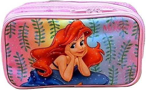 Amazon Co Jp ポーチ 日本製 ディズニー アリエル リトルマーメイド スクエアポーチ コスメポーチ 角型 ダブルファスナー ペンケース 筆箱 文房具 オフィス用品