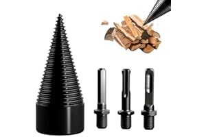 YILIA Firewood Log Splitter, 2026 New Wood Splitter Firewood Drill Bit Set, Heavy Duty Log Splitting Drill Bit with Drills Screw for Hand & Electric Drill (32mm Set)