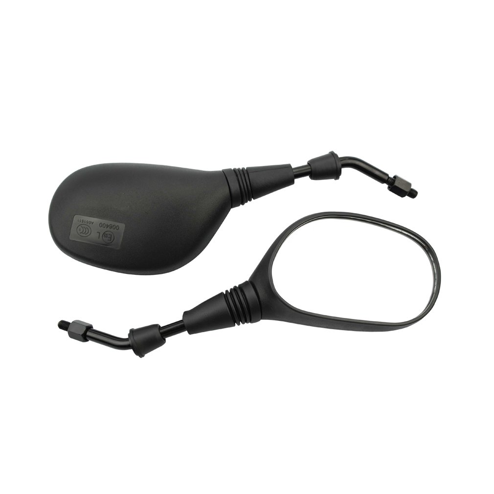 GOOFIT 10mm Rear View Mirror Black Side Mirrors Replacement for 50cc 70cc 90cc 110cc 125cc 150cc 200cc 250cc ATV Scooter Mopeds