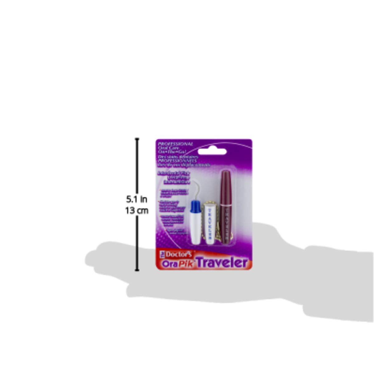 The Doctor's Orapik Traveler Interdental Pick | Assorted Colors | 2-Count per Pack | 1-Pack: Beauty