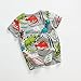 2Bunnies Boys Graffiti Dinosaur Printed Short Sleeve Cotton T shirt