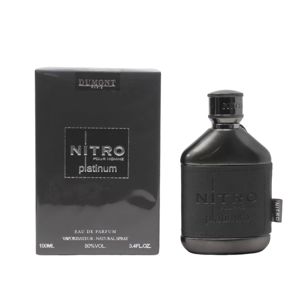 Dumont Nitro Platinum Eau De Parfum - Luxurious Fruity Amber - 3.4 Fl Oz Image