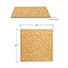 Hangnuo 100 Pack Self-Adhesive Cork Squares for Tile Coasters, 4 X 4 Inches Cork Backing Sheets Mini Tiles Board for DIY Crafts
