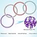 VEGOLS 8 Pcs Spiral Hair Ties No Crease, Colorful Coil Hair Ties, Elastic Hair Coil Ties, Traceless Phone Cord Hair Ties - 8 Multicolor