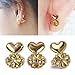 AmzonBasics - Original Magic Earring Lifters ❤ 3 Pairs of Adjustable Earring Lifts (2 Pair of Sterling Silver and 1 Pair of 18K Gold Plated) + Bonus 1 Pair Sterling Earring Backs