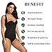 Babyliya Women's Waist Trainer Body Shapers for Weight Loss Shapewear, Black, M