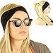 Women Headbands Nonslip Moisture Wicking Elastic Sports Headband ◥ Sweatband Head Wrap Large headband ◥ One Size fits all Men & Women by Self Pro