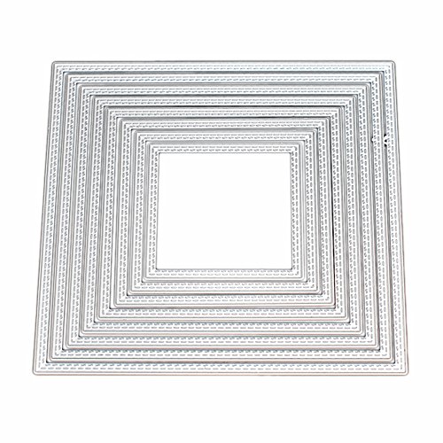 Large Size 15cm Double Sew Thread Square Metal Die Cutting Dies for DIY Scrapbooking Photo Album Embossing