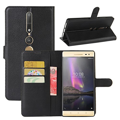 Lenovo phab 2 pro case, fettion premium pu leather wallet flip ph…