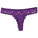 6 Pack Women Thongs Panty Bow Lace Cheeky Thongs Underwear