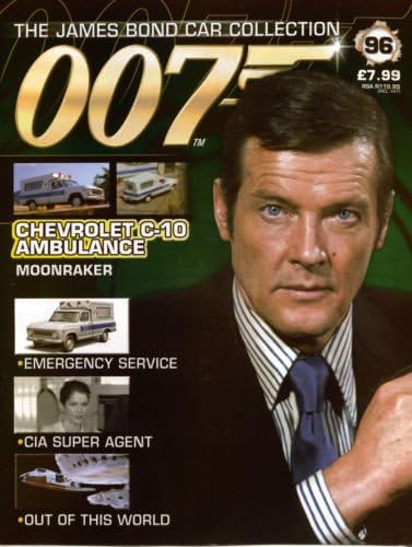 universal hobbies james bond 007 car collection Moonraker Chevrolet C10 ambulance 096 magazine