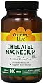 Country Life - Chelated Magnesium, 250 mg, 180 tablets
