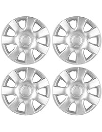 OxGord Hubcap para Toyota Camry 2002   2004 15" pulgadas plata Auto Rueda Cover, OEM Genuine Factory Aftermarket Sustitución, plástico ABS   Fácil Fijación a Presión, Plateado