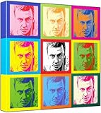 Toy Jay Simpson - Pop Art Print (3-Tone; Andy Warhol's Che Guevara Style) 50 x 50 x 2 cm Large Square Deep Box Canvas Book