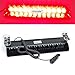 wecade® 12w 12 Leds Car Truck Emergency Strobe Flash Light Windshield Warning Light (Red)