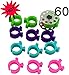 60 Piece Bobbin Holder Set for Sewing Machines - Bobbin Clamps for Organizing Threads and Avoiding Tangles