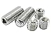 M2.5 Flat Point Set Screws Hex Socket Grub Screws Pack of 50-Piece Size M2.5 x 4 mm