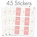 Pink and Gold It's a Girl Baby Shower Wrappers for Mini Chocolate Bars, Baby Shower Party Favor Candy Stickers - 42 Count