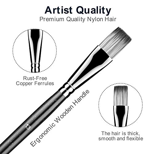 Shiseptic Artist Paint Brushes Set of 15 Different Size AntiShedding