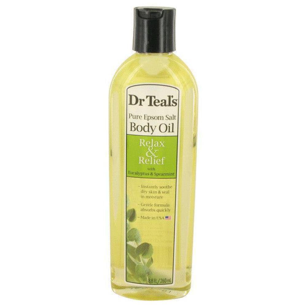Dr Teal's Pure Epsom Salt Body Oil Relax & Relief with Eucalyptus & Spearmint 260 ml