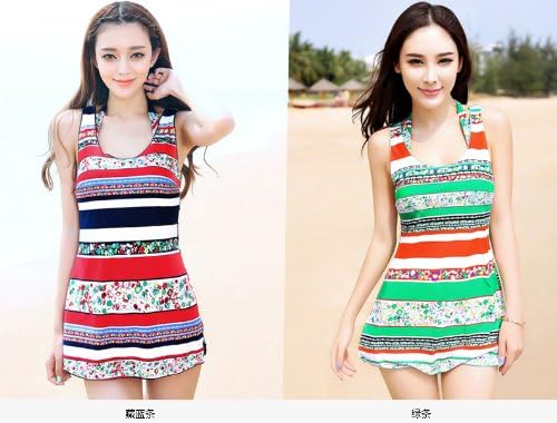 Amazon 水着 レディース 3点セット体型カバー ワンピース付けビキニ お腹隠せる水着 ワイヤービキニ Yzb133 L グリーン ビキニ セパレーツ 通販