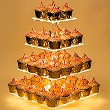 Weddingwish Pastry Stand 4 Tier Acrylic Cupcake