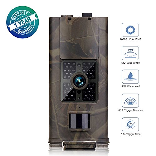 Hunting Trail Game Camera, Impress Life 16MP 1080P HD 2.2