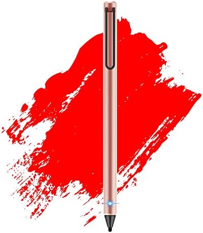 FENTAC Active Stylus Pen, Ipad Pencil Touch Pen, 2.4 mm Fine Point Fiber Tip for iPhone/iPad/Tablet and other Android Touchscreens Devices (Rose Gold)