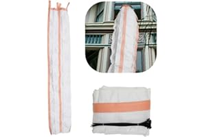 BENUT 2 Pack 10 FT Construction Trash Chute, Heavy Duty Construction Chute for Roof/Window/Balconiy, Multi-Section Connectable Slide Trash Chutes for Removal System, Includes 20 pcs 120lb Rated ZipTies