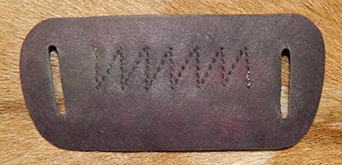 Leather Ammo Loop Belt Slide, .41 magnum. Carry 6 rounds, flat against waistband. Fits 1-1/2" belt