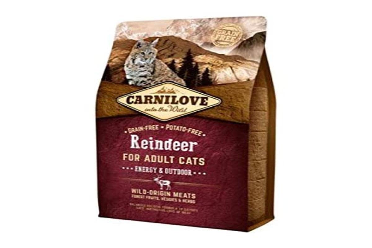 Carnilove 512256 Adult Reindeer Dry Cat Food 2 kg – Dry Food for Cats (Adult, Reindeer, 2 kg, Any Breed)