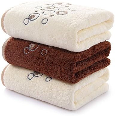 Lariy 450g Quality 100% Cotton Absorbent Towel Soft Solid Bath towels 70X140cm Health1pc brown