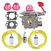Hipa WT-875 Carburetor with Fuel Line Filter Spark Plug for Craftsman Poulan Pro Blower BVM200C BVM200VS P200C GBV325 P325 200mph primary