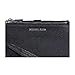 Michael Kors Women's Jet Set Double Zip Wristlet, Silver-Tone Hardware/Black