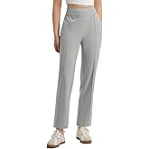 baleaf Women's Travel Pants Lightweight Business Casual Work Pants Stretch Petite Ankle Golf Slacks with Pockets UPF50+