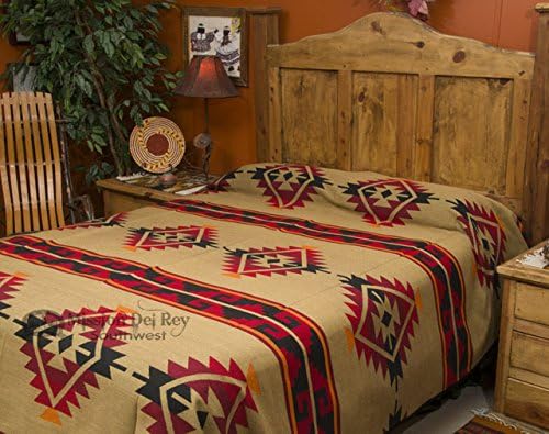 Mission Del Rey's Southwest Bedding Yavapai Collection - Reversible Bedspread - Queen Size 88" x 96"