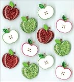 Jolee's Boutique Cabochons Dimensional Stickers, Cute Apple