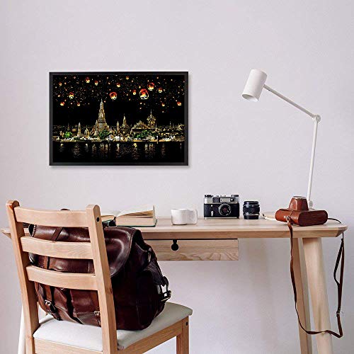 Scratch Art Rainbow Painting Paper, Sketch Pad DIY Night View Scratchboard for Kids & Adults, Engraving Art & Craft Set, Scratch Painting Creative Gift, 16'' x 11.2'' with 3 Tools (Chiangmai-Thailand) - Thumbnail 3