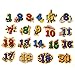 T.S. Shure Numbers Wooden Magnets 20 Piece MagnaFun Set