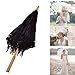 Remedios(16 colors) Lace Parasol Umbrella for Wedding Bridal Decoration Black