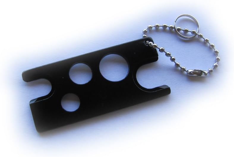 Roll On Ball Bottle Essential Oil Metal Opener Tool (1, Black)