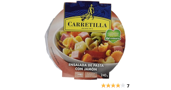 Carretilla - Ensalada de Pasta con Jamón - 240 g : Amazon.es ...
