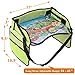 Innokids Kids Travel Tray Children Car Seat Activity Snack and Play Desk with Detachable Organizers for Car Plane and Baby Stroller (Fruit Green)