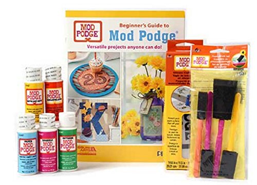 Mod podge decoupage beginners kit -- bundle with 11 ite…