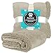 PetAmi Waterproof Dog Blanket for Medium Large XL Dog Puppy Cat Throw for Couch Cover Leakproof Protection, Sherpa Fleece, Reversible Soft Washable 80x60 Taupe Taupe