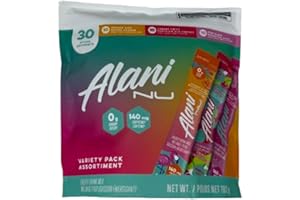 Alani NU Energy Drink Mix Variety Pack, 30 Sticks (193 g) | Sugar-Free Caffeine Mix | Vitamins B6 & B12 | On-the-Go Energy | 