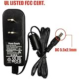 AC to DC 12V 1.5A 12V1.5A Power Supply Switching for Cameras DVR NVR LED Light Strips DC5.5*2.1mm UL listed FCC